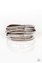 Load image into Gallery viewer, Paparazzi Rock Star Attitude - Brown Bracelet
