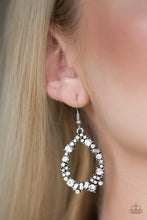 Load image into Gallery viewer, Paparazzi Crushing Couture - White Earrings
