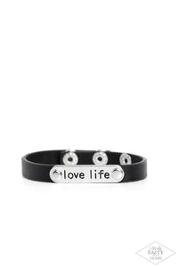 Paparazzi Love Life - Black Bracelet