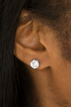 Load image into Gallery viewer, Paparazzi Just In TIMELESS - White Earrings
