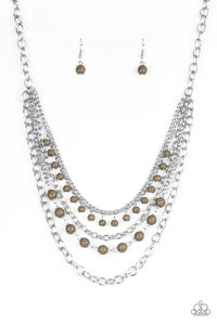 Paparazzi Ground Forces - Green Necklace