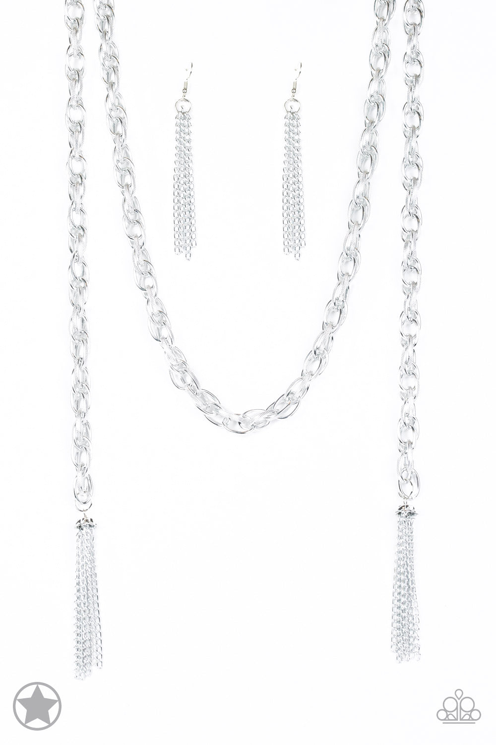 Paparazzi SCARFed for Attention - Silver Necklace