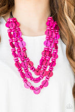 Load image into Gallery viewer, Paparazzi Barbados Bopper - Pink Necklace

