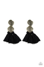 Load image into Gallery viewer, Paparazzi Tenacious Tassel - Black Earring
