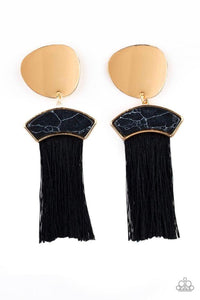 Paparazzi Insta Inca - Gold Earring