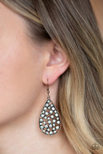 Load image into Gallery viewer, Paparazzi Call Me Ms. Universe - Copper Earring
