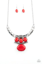 Load image into Gallery viewer, Paparazzi Commander In CHIEFETTE - Red Necklace
