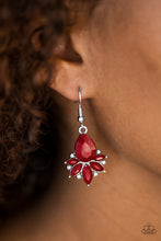 Load image into Gallery viewer, Paparazzi GLAM Up! - Red Earring
