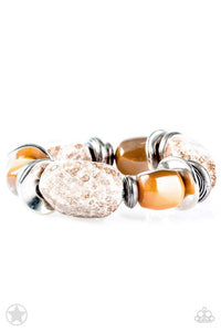 Paparazzi Glaze Of Glory - Brown Bracelet