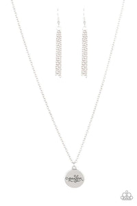 Paparazzi Worlds Best Grandma - Silver Necklace