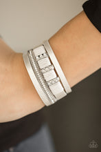 Load image into Gallery viewer, Paparazzi FAME Night - White Bracelet
