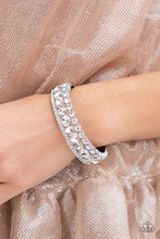 Load image into Gallery viewer, Paparazzi Mega Megawatt - White Bracelet
