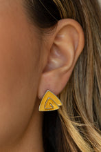 Load image into Gallery viewer, Paparazzi On Blast - Yellow Earring
