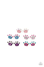 Load image into Gallery viewer, Paparazzi Starlet Shimmer Crown Earrings
