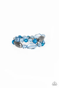 Paparazzi Rockin Rock Candy - Blue Bracelet