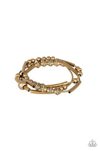 Paparazzi Industrial Instincts - Brass Bracelet