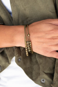 Paparazzi Industrial Instincts - Brass Bracelet