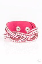 Load image into Gallery viewer, Paparazzi Bring On The Bling - Pink Bracelet
