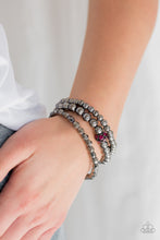 Load image into Gallery viewer, Paparazzi Noticeably Noir - Pink Bracelet
