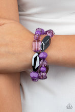 Load image into Gallery viewer, Paparazzi Rockin Rock Candy - Purple Bracelet
