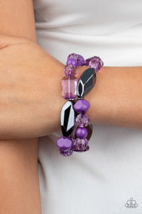 Paparazzi Rockin Rock Candy - Purple Bracelet