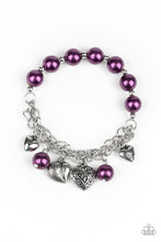 Load image into Gallery viewer, Paparazzi More Amour - Purple Bracelet
