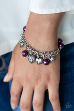 Load image into Gallery viewer, Paparazzi More Amour - Purple Bracelet
