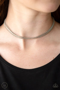 Paparazzi If You Dare - Silver Necklace
