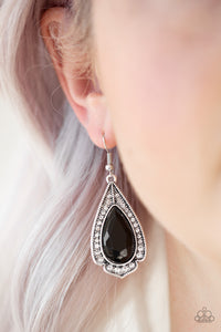 Paparazzi Superstar Stardom - Black Earring