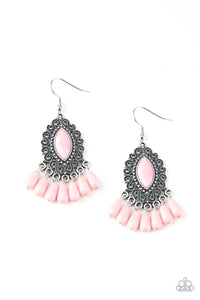 Paparazzi Private Villa - Pink Earring