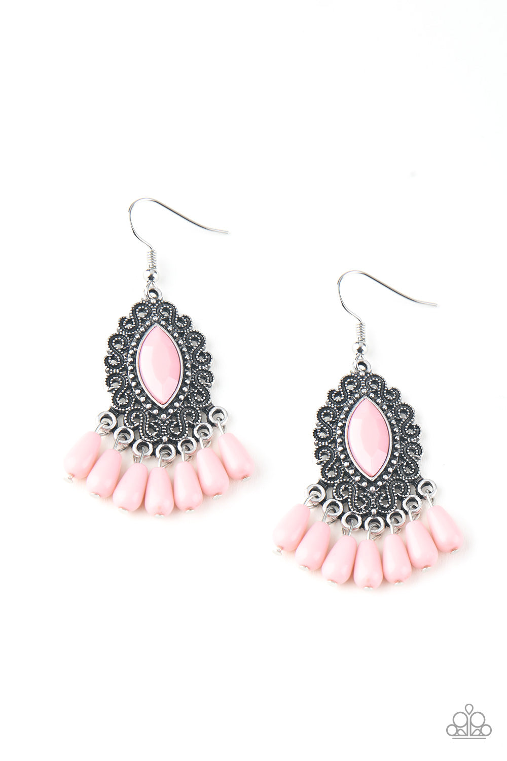Paparazzi Private Villa - Pink Earring