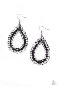 Paparazzi Mechanical Marvel - Purple Earrings