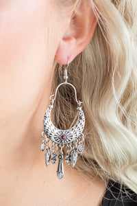 Paparazzi Nature Escape - Red Earring