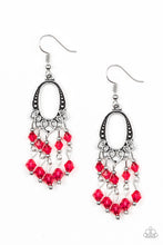 Load image into Gallery viewer, Paparazzi Not The Only Fish In The Sea - Red Earrings
