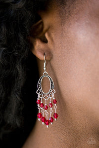 Paparazzi Not The Only Fish In The Sea - Red Earrings