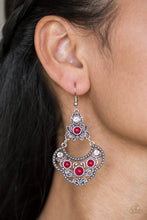 Load image into Gallery viewer, Paparazzi Garden State Glow - Red Earring
