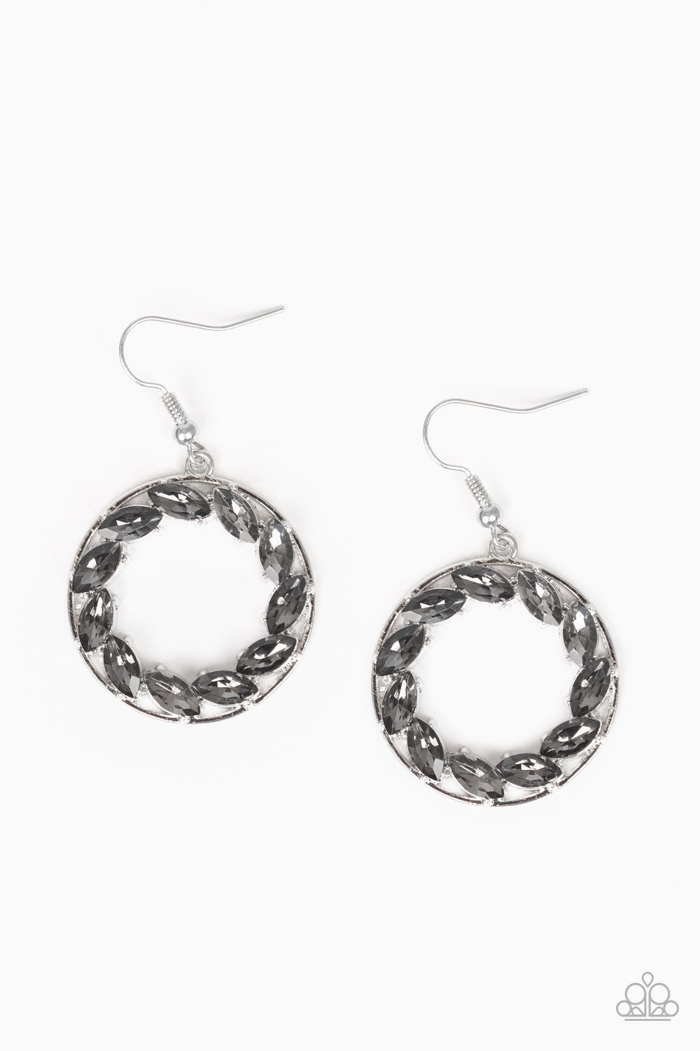 Paparazzi Global Glow - Silver Earrings