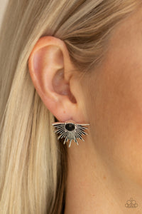 Paparazzi Starry Light - Black Earrings