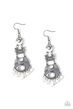 Load image into Gallery viewer, Paparazzi Tropic Tribe - White Earrings
