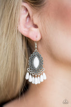 Load image into Gallery viewer, Paparazzi Private Villa - White Earrings
