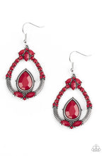 Load image into Gallery viewer, Paparazzi Vogue Voyager - Red Earring
