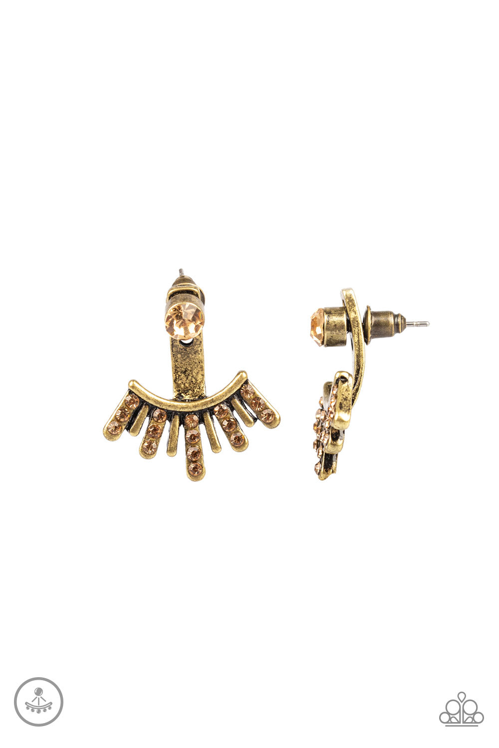 Paparazzi Diva Dynamite - Brass Earrings