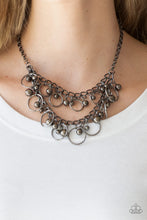 Load image into Gallery viewer, Paparazzi Warning Bells - Black Necklace

