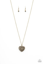 Load image into Gallery viewer, Paparazzi Casanova Charm - Brass Necklace
