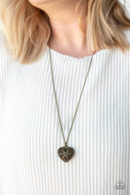 Load image into Gallery viewer, Paparazzi Casanova Charm - Brass Necklace
