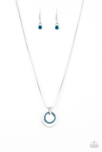Load image into Gallery viewer, Paparazzi Front and CENTERED - Blue Necklace
