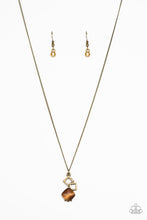 Load image into Gallery viewer, Paparazzi Stylishly Square - Brass Necklace
