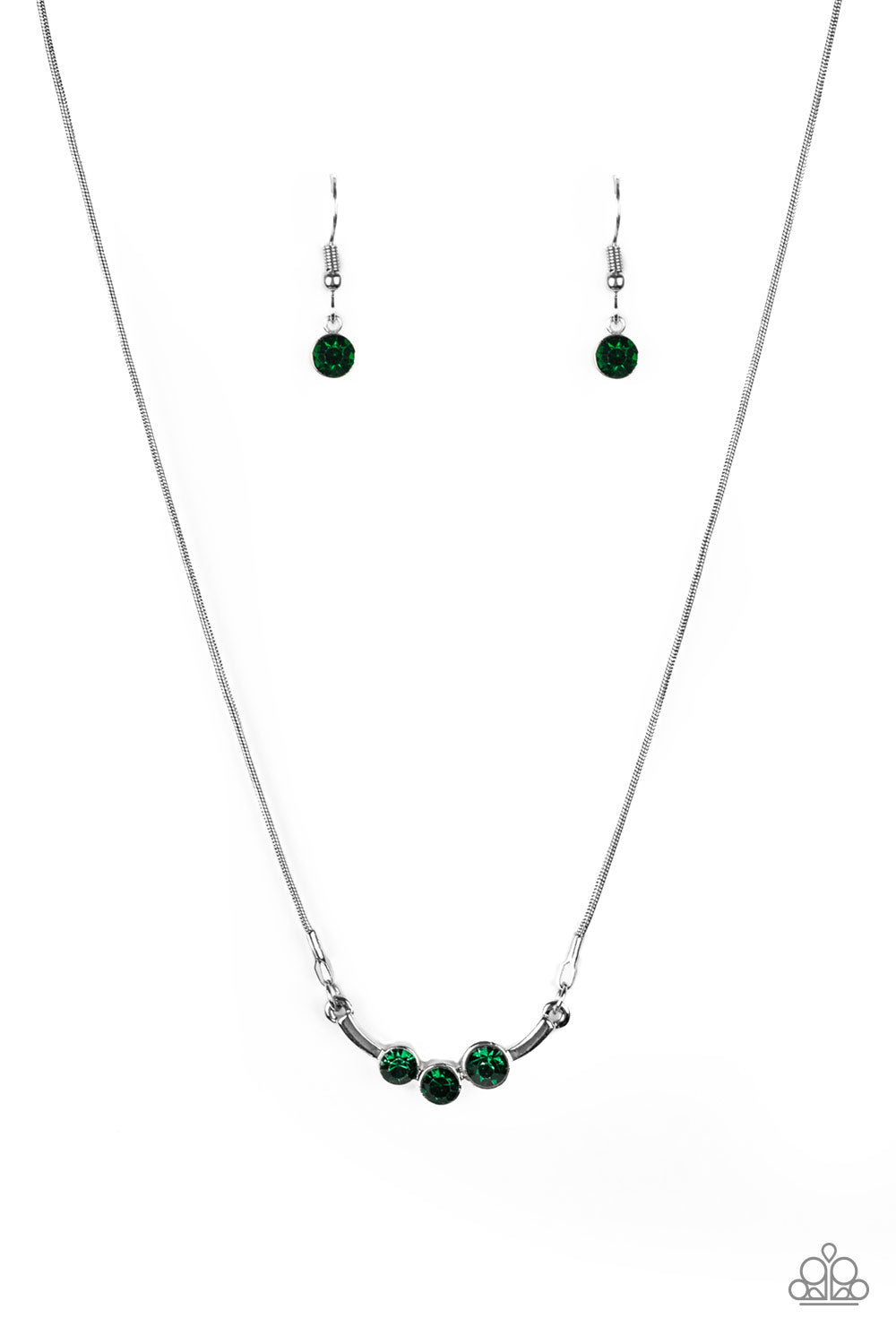 Paparazzi Sparkling Stargazer - Green Necklace
