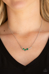 Paparazzi Sparkling Stargazer - Green Necklace