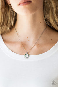 Paparazzi Front and CENTERED - Green Necklace